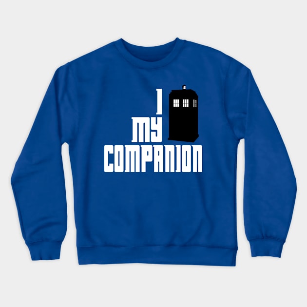 I Heart My Companion Crewneck Sweatshirt by speaton